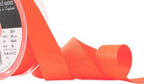 R3012 25mm Deep Fluorescent Orange Double Face Satin Ribbon,Berisfords