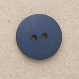 B13754 18mm Navy Matt and Lighty Domed 2 Hole Button