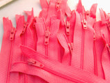 Z3121 18cm Sugar Pink Nylon No.3 Closed End Zip - Ribbonmoon