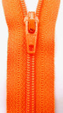 Z0417 YKK 46cm Orange Nylon No.3 Closed End Zip