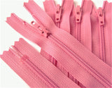 Z1902 YKK 41cm Hot Pink Nylon No.3 Closed End Zip
