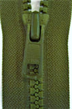 Z2838 51cm Army Green YKK Chunky Plastic Teeth No.6 Open End Zip