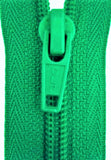Z3285 64cm Parakeet Green Nylon No.5 Open End Zip