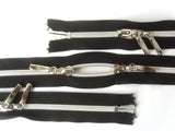 Z5001 33cm Black Centre Opening Metal Teeth No.5 Zip. Closed Ends