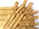 Z5008 49cm Sand 2 Way Double Open Ended No.5 Nylon Zip