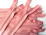 Z5009 49cm Dusky Pink 2 Way Double Open Ended No.5 Nylon Zip
