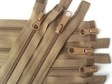 Z5013 49cm Deep Beige 2 Way Double Open Ended No.5 Nylon Zip