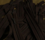 dark brown no.3 zips