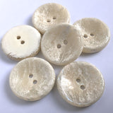 22mm Ivory, Naturals & Iridescent Gloss 2 Hole Button