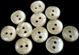 Tonal Ivory based Two Hole Button with an Subtle Iridescent Shimmer