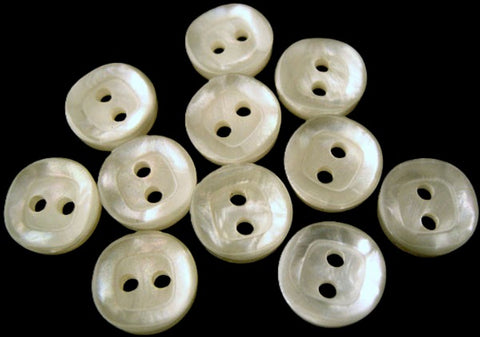 Tonal Ivory based Two Hole Button with an Subtle Iridescent Shimmer