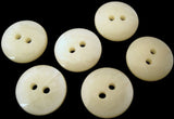 15mm tonal ivory cream polyester 2 hole button