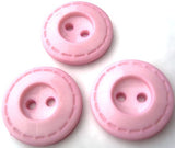21mm Baby Pink Gloss Nylon 2 Hole Button
