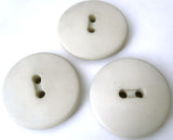 22mm Pale Grey Matte Nylon Lightly Domed 2 Hole Button