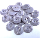 23mm Dusky Lupin Oval Centre Satin Sheen & Pearlised 2 Hole Button