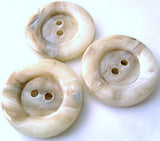 25mm Naturals, Beige & Brown Gloss 2 Hole Button