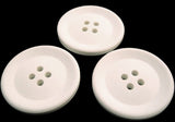 29mm Natural White Matte 4 Hole Button