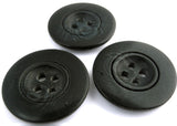 27mm Black & Subtle Grey Soft Sheen 4 Hole Button