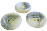 26mm Creams & Greys Bone Sheen Chunky Four Hole Button