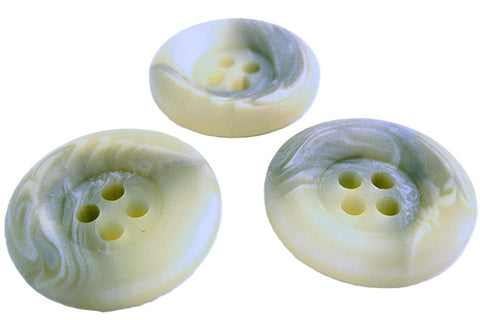 26mm Creams & Greys Bone Sheen Chunky Four Hole Button