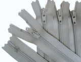 YKK 51cm Light Grey Nylon No.3 Closed End Zip