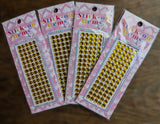 SJ04 6mm Gold Self Adhesive Gem Stone-Jewel-Diamante-Crystal