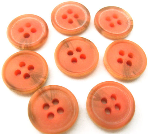 B0183 15mm Tonal Corals Bone Sheen 4 Hole Button