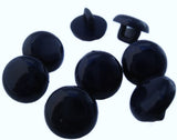B0403 11mm Deep Navy High Gloss Domed Nylon Shank Button