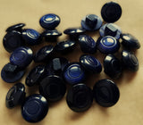 navy pearlised shank buttons 11mm sold per button