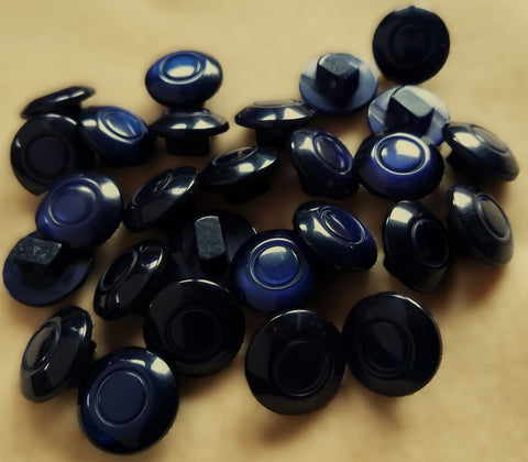 navy pearlised shank buttons 11mm sold per button