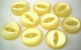 11mm Lemon 2 Hole Polyester Fish Eye Button