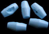 B14591 19mm Baby Blue Small Toggle Button, Hole Built into the Back