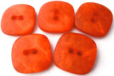 B1736 23mm Flame Orange Tonal Shimmer Chunky 2 Hole Button