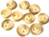 B2551 11mm Natural Cream-Grey Beige Bone Sheen 2 Hole Button