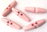 B2619 29mm Pale Rose Pink Gloss Nylon 2 Hole Toggle Button