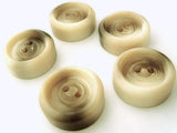 15mm Creams-Browns Very Chunky Bone Sheen 2 Hole Button