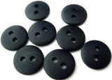 B3089 13mm Deepest Navy Soft Sheen Lightly Domed 2 Hole Button