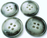 21mm Mixed Greys High Gloss Polyester 4 Hole Button