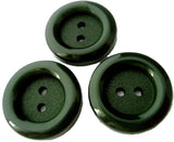 23mm Rich Forest Green Matte Centre 2 Hole Button