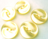 B4063 16mm Tonal Butterscotch Yellow Vivid Shimmer 2 Hole Button
