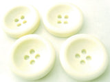 B4595 22mm Ivory Chunky High Gloss 4 Hole Button