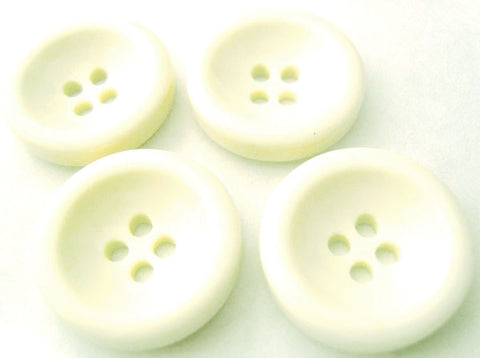 B4595 22mm Ivory Chunky High Gloss 4 Hole Button