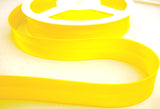 BB290 19mm Yellow Satin Bias Binding Tape