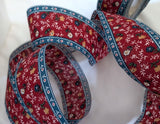 Clearance | 5 metres | 43mm Vintage Cotton Floral Design Ribbon