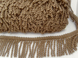 FT3118 55mm Taupe Beige Bullion Fringe