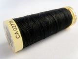 GT 000 Black Gutermann Polyester 100 metre Sew All Sewing Thread