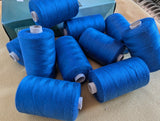 Royal Blue 10 x 900 metre Spools of 100% Polyester Sewing Thread