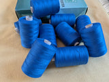 Royal Blue 10 x 900 metre Spools of 100% Polyester Sewing Thread
