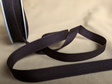 R0416 12mm Dark Brown Rustic Taffeta Seam Binding Ribbon, Berisfords 