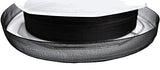 R1306 12mm Black Sheer Ribbon with Monfil Borders